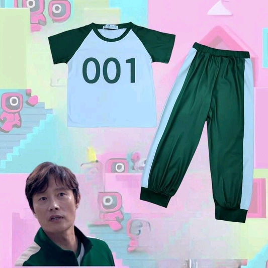 PINKชุดผู้เล่นสควิดเกม ซีซั่น2 งาน2ชิ้น ชุด456 ชุด230 ชุด001 ชุด120 ชุดโกโกวา2ชิ้น