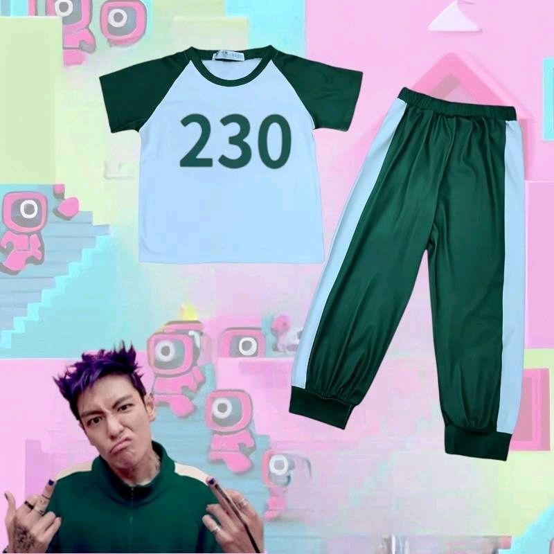 PINKชุดผู้เล่นสควิดเกม  ซีซั่น2 งาน2ชิ้น ชุด456 ชุด230 ชุด001 ชุด120 ชุดโกโกวา2ชิ้น